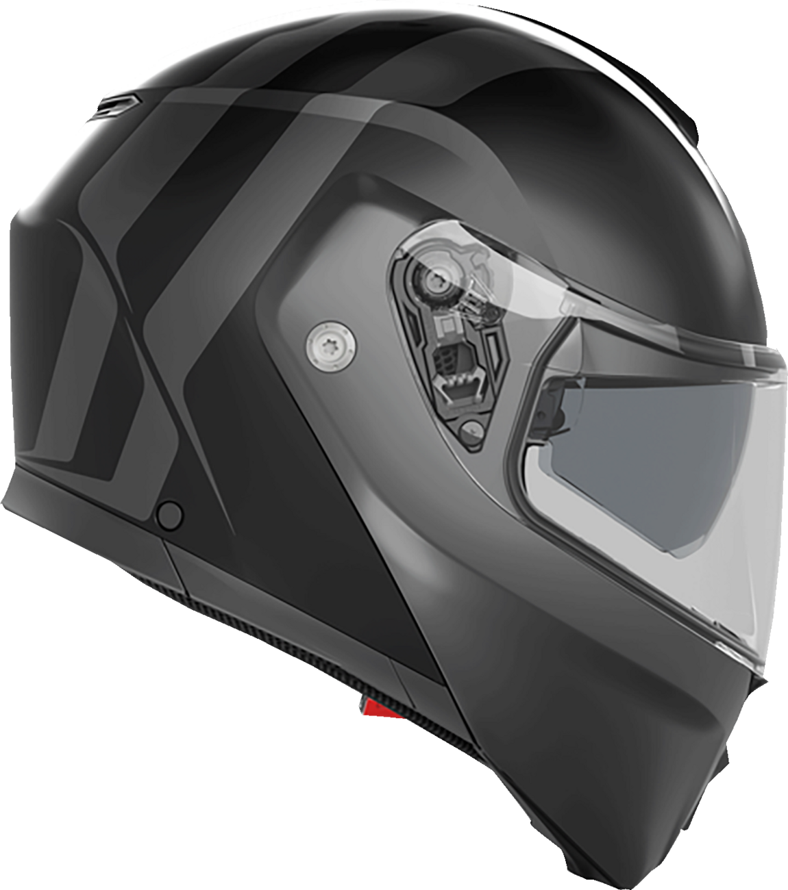 AGV Streetmodular Helmet Resia Matte Black/Gray Medium with Pinlock® 70 MaxVision™ - Fits Honda CBR1000RR, Yamaha YZF-R3, Kawasaki Ninja 400, Suzuki GSX-R600, and More