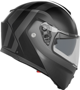 AGV Streetmodular Helmet Resia Matte Black/Gray Medium with Pinlock® 70 MaxVision™ - Fits Honda CBR1000RR, Yamaha YZF-R3, Kawasaki Ninja 400, Suzuki GSX-R600, and More