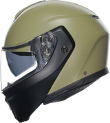 AGV Streetmodular Helmet Mono in Matte Pastello Green/Black – Small (Part 2118296002010S) – Compatible with Honda, Yamaha, Kawasaki, Suzuki, and more