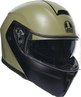 AGV Streetmodular Helmet Mono in Matte Pastello Green/Black – Small (Part 2118296002010S) – Compatible with Honda, Yamaha, Kawasaki, Suzuki, and more