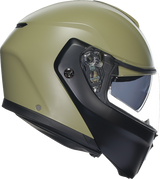 AGV Streetmodular Helmet Mono in Matte Pastello Green/Black – Small (Part 2118296002010S) – Compatible with Honda, Yamaha, Kawasaki, Suzuki, and more