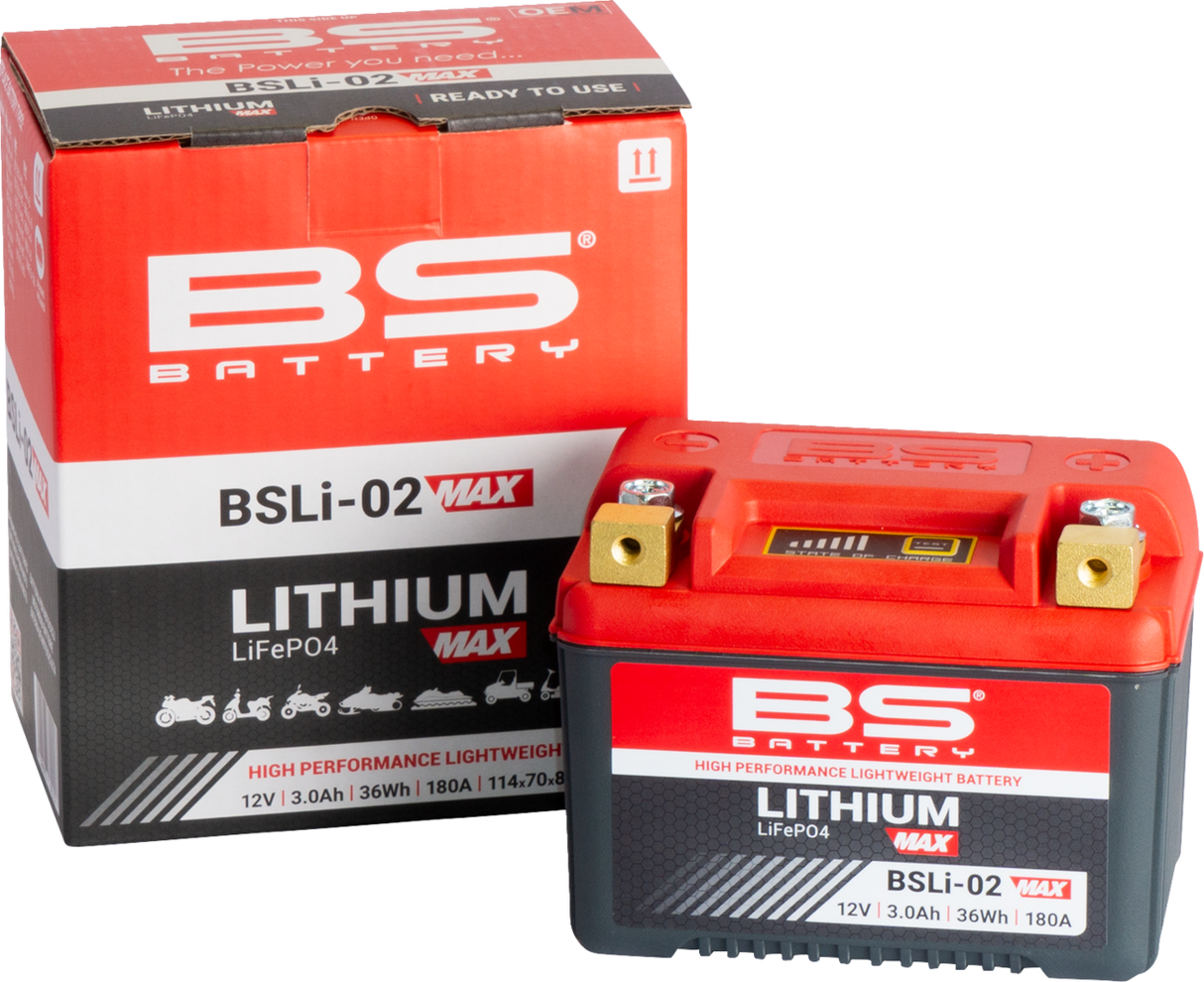 BS BATTERY Lithium Battery - BSLi-02 Max 360115