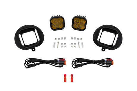 Diode Dynamics 2003 Sierra SS3 Sport Type Kit ABL Yellow SAE Fog