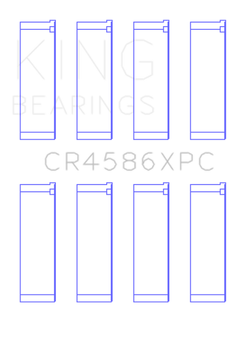 King Engine Bearings Mitsubishi 4B11T Performance Coated Rod Bearing Set - Size STDX