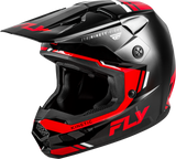 FLY Racing Kinetic Verdict Helmet Black/Red/White for Off-Road Motorcycles – Size Small