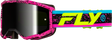 Fly Racing Yth Zone Goggle Pink/Black/Hi Vis with Black Mirror and Smoke Lens for ATV, Dirt Bike, Motocross, and Off-Road Vehicles