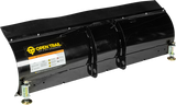 OPEN TRAIL 60-Inch Straight Snow Blade with Rubber Flap and Adjustable Skids for Pickup Trucks