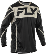 Fly Racing Lite Jersey Black/Grey XL – Motorcycle Riding Jersey with Ventilation for Off-Road & Motocross