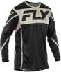 Fly Racing Lite Jersey Black/Grey XL – Motorcycle Riding Jersey with Ventilation for Off-Road & Motocross