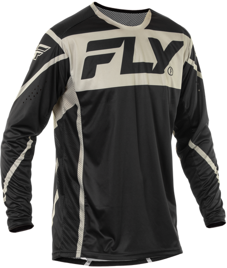 Fly Racing Lite Jersey Black/Grey Sm - Men's Motorcycle Riding Jersey for ATV, Dirt Bike, and Motocross