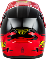 Fly Racing Youth Kinetic Surge Helmet Black/Red/Yellow – Off-Road Motorcycle Helmet for Youth Fitment