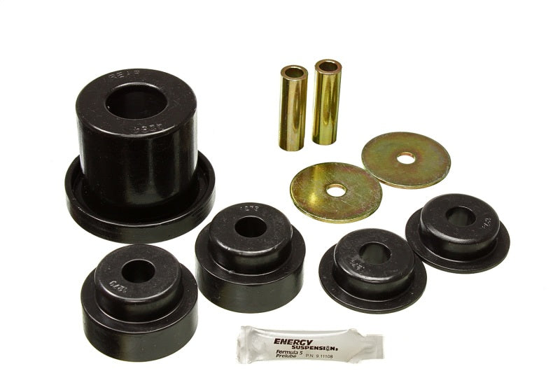 Energy Suspension 7.1119G Rear Differential Bushing Set for Nissan 350Z and Infiniti G35 – Black Polyurethane