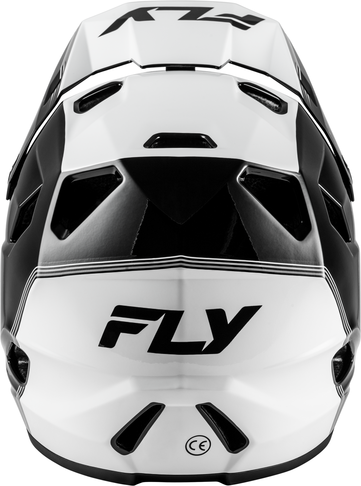 Fly Racing Yth Rayce Repeat Bicycle Helmet with True Ventilation for Kids - Black/White, Size M