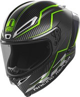 AGV Pista GP RR Performante Carbon and Lime Motorcycle Helmet – Fits Yamaha YZF, Honda CBR, Kawasaki Ninja, Suzuki GSX-R, Ducati Panigale (Size Medium)