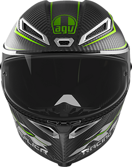 AGV Pista GP RR Performante Carbon/Lime Helmet for Motorcycle Racing - Large (Part Number 2118356002-018-L)