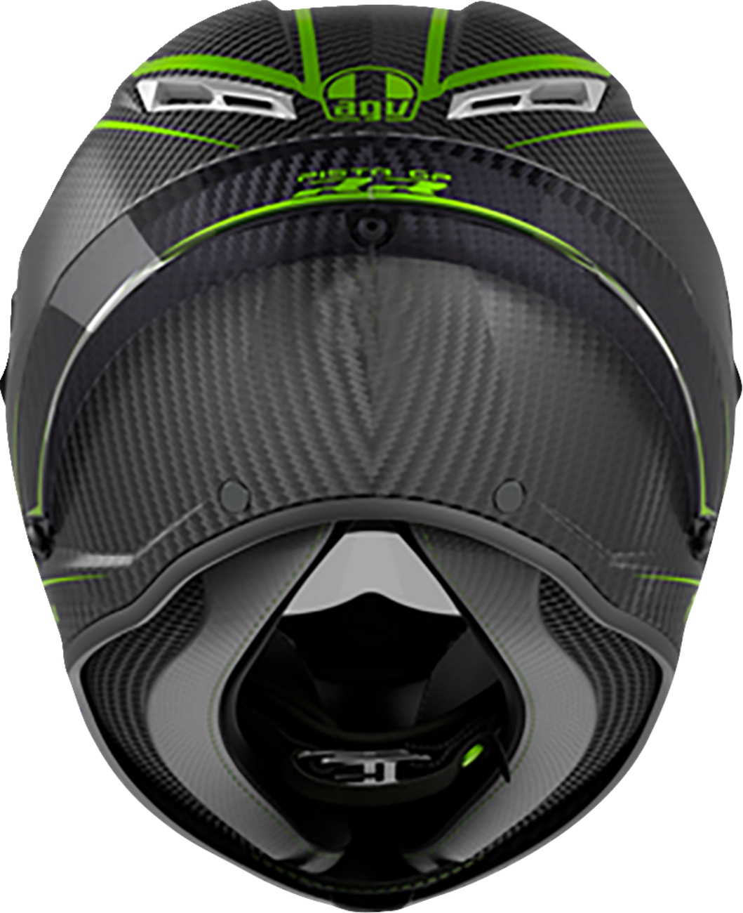 AGV Pista GP RR Performante Carbon and Lime Motorcycle Helmet – Fits Yamaha YZF, Honda CBR, Kawasaki Ninja, Suzuki GSX-R, Ducati Panigale (Size Medium)