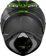 AGV Pista GP RR Performante Carbon and Lime Motorcycle Helmet – Fits Yamaha YZF, Honda CBR, Kawasaki Ninja, Suzuki GSX-R, Ducati Panigale (Size Medium)