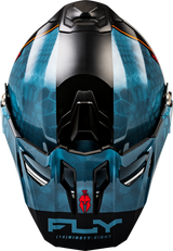Fly Racing Trekker CW Conceal Helmet with Electric Shield - Slate, Black, and Red, Medium Fit for Off-Road and Dual-Sport Vehicles