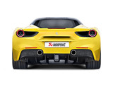 Akrapovic Slip-On Line Exhaust for Ferrari 488 GTB & Spider (Titanium with Carbon Tips) - Part MTP-FE488H