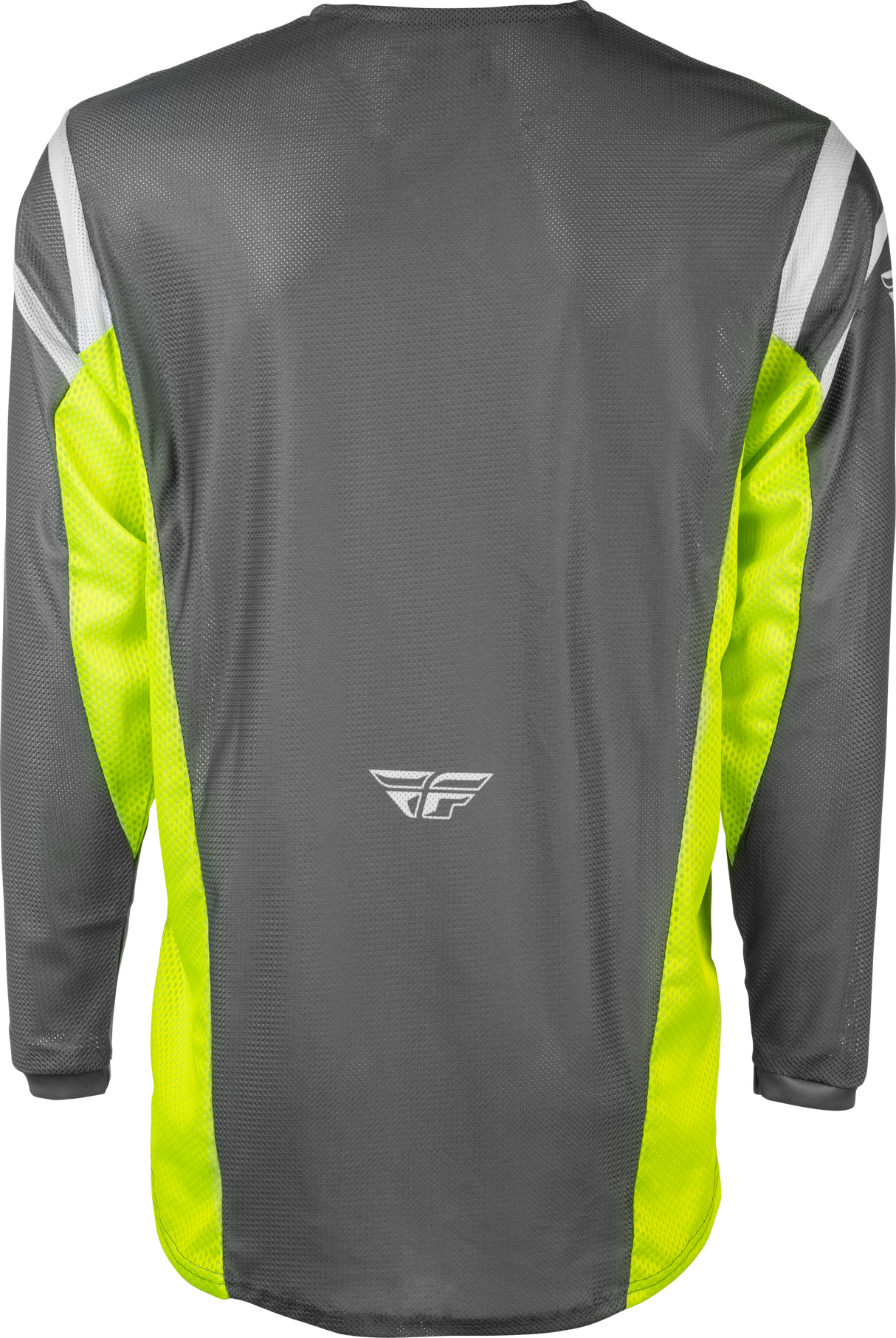 Fly Racing Kinetic Mesh Center Jersey Grey/White/Hi Vis for Off-Road Motorcycles