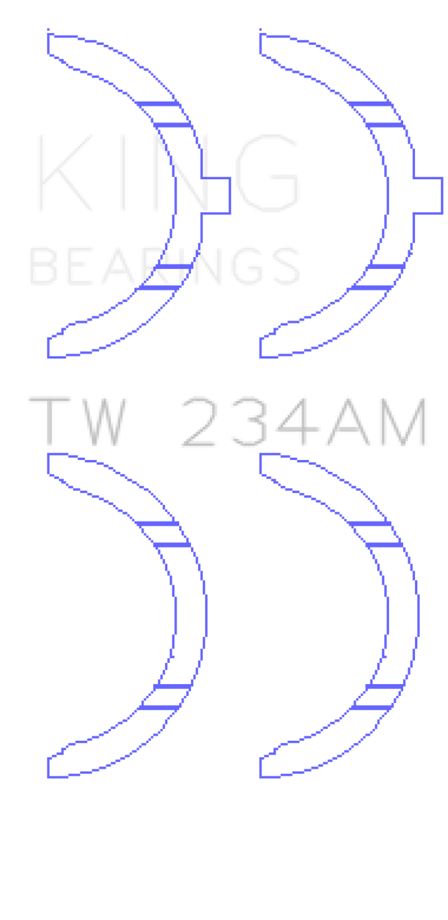 King Engine Bearings Toyota 22RE Thrust Washer Set