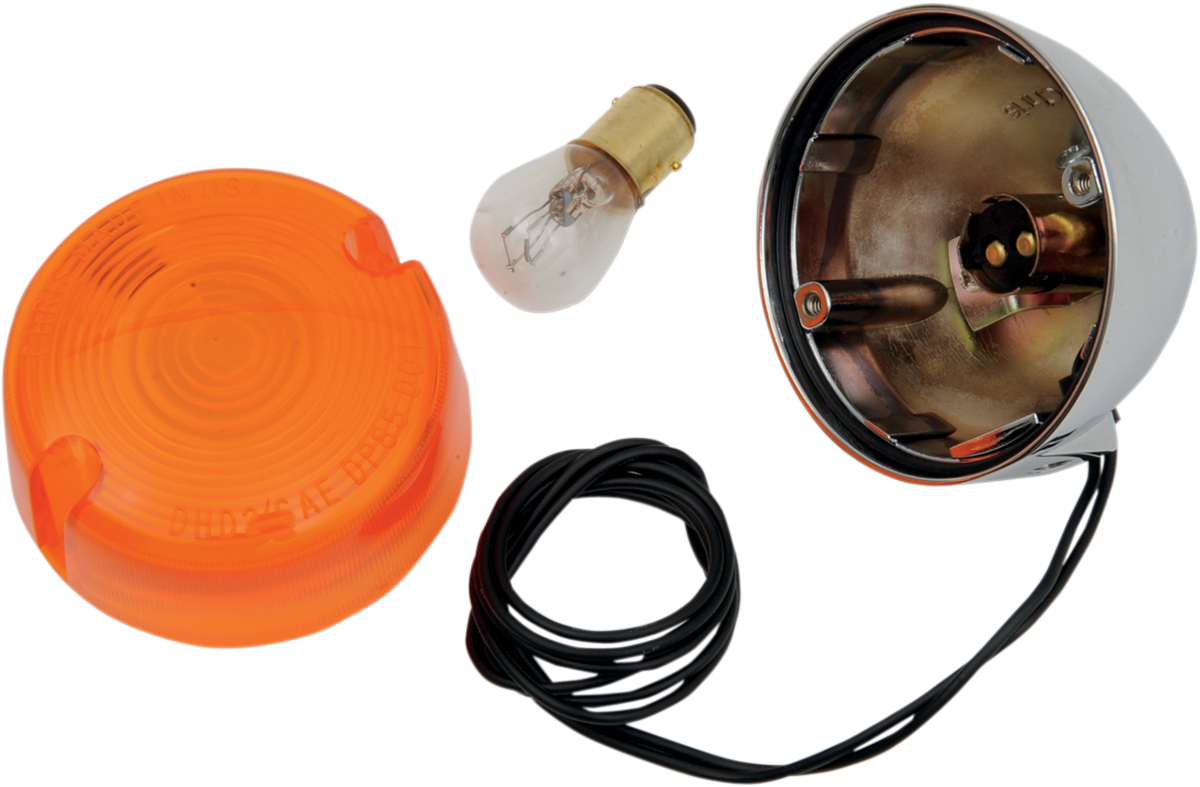 CHRIS PRODUCTS Turn Signal Assembly - Amber - '86-'95 FX/FL/XL 0004A