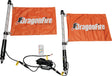 DragonFire Racing 2Ft Spiral LED Whip in Clear - Pair with Programmable Dance Patterns