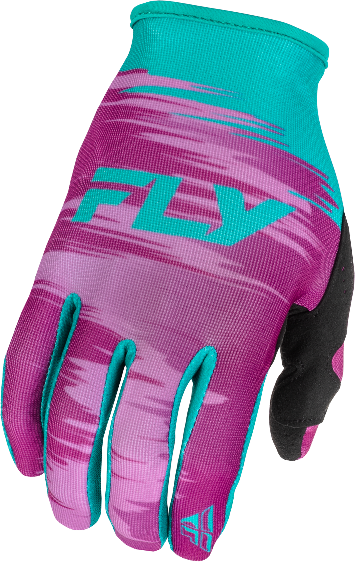 Fly Racing Women's Lite Gloves Pink/Turquoise - Part Number 379-612S, Compatible with Off-Road and Dirt Bikes
