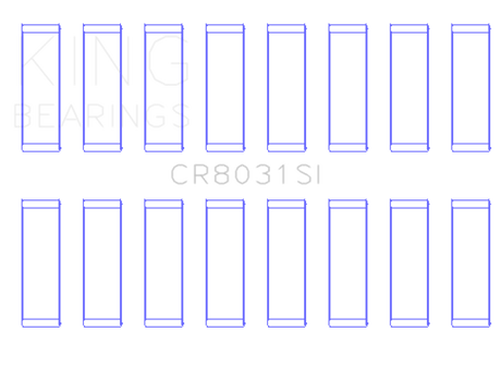 King Engine Bearings Chrysler Jeep V8 287 4.7L (Od+.002in) (Size +0.75mm) Connecting Rod Bearing Set
