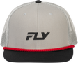 Fly Racing Fly Trucker Hat Grey with Adjustable Snapback for Off-Road and Street Vehicles