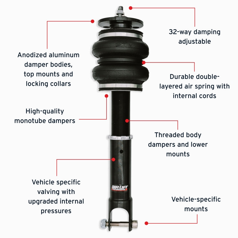 Air Lift Performance Rear Air Suspension Kit for 2015-2020 Acura TLX and 2013-2017 Honda Accord
