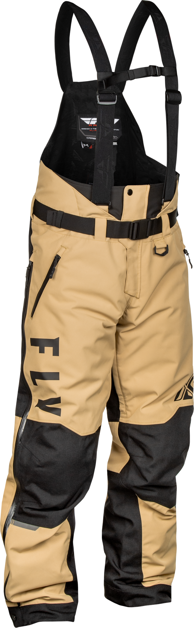 Fly Racing Carbon Bib Black and Tan for Off-Road Motorcycles