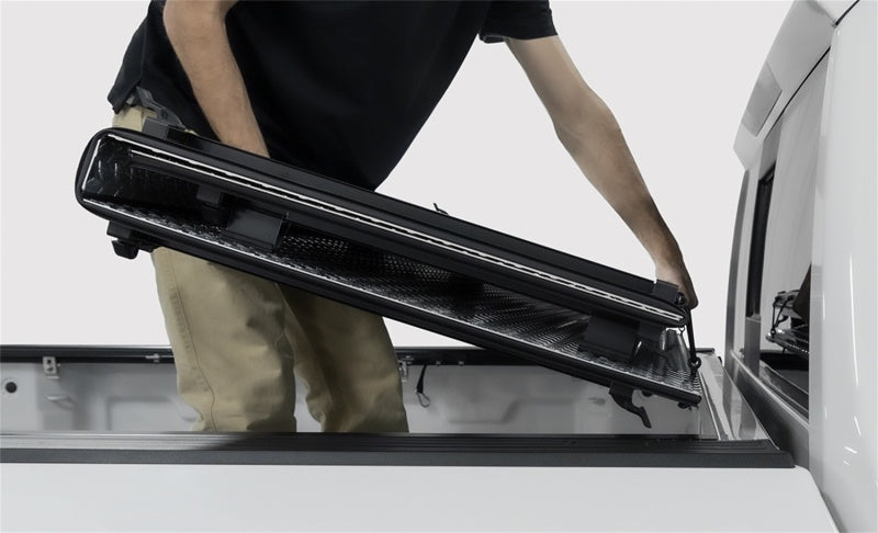 Access LOMAX Aluminum Tri-Fold Tonneau Cover for 2019 Ram 2500 and 3500 with 6' 4" Bed, Urethane Finish