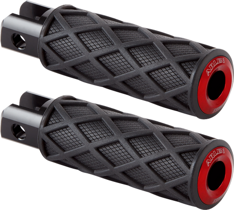ARLEN NESS Diamond Foot Pegs - Driver - Red 400-058