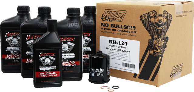 KLOTZ OIL Oil Change Kit - Victory - 20W/40 KH-124