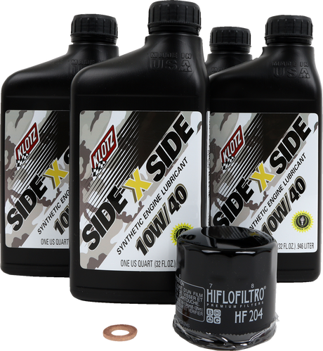KLOTZ OIL Oil Change Kit - Kawasaki - 10W-40 KU-109