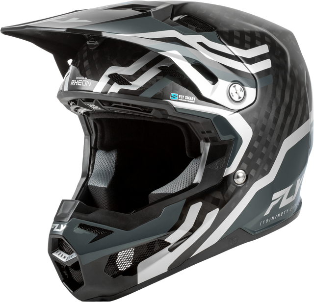 Fly Racing Formula S Carbon Byte Helmet for Motocross and Off-Road Vehicles - Black Carbon/Grey/Silver, Large