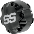 ITP Center Cap - Replacement/Wheel - SS112 - Black with Silver Lettering - 4/115 B110SS