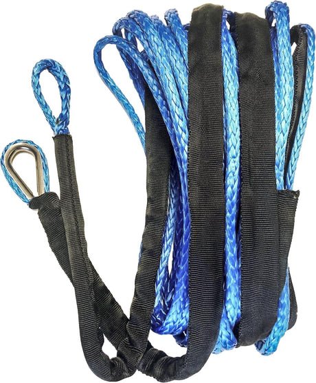 Open Trail Synthetic Winch Rope 1/4 inch x 50 ft. - Heavy-Duty Synthetic Winch Line for Jeep, Truck, SUV