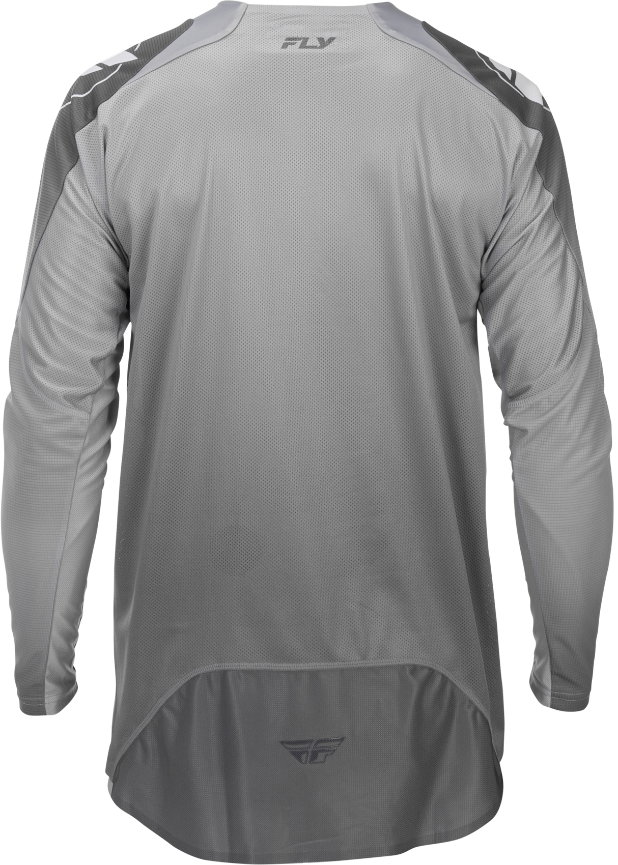 Fly Racing Evolution DST Jersey White/Grey for Mountain Biking and Cycling - Slim Fit, Mesh Ventilation