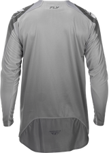 Fly Racing Evolution DST Jersey White/Grey for Mountain Biking and Cycling - Slim Fit, Mesh Ventilation