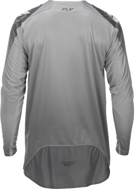 Fly Racing Evolution DST Jersey for Mountain Biking and Cycling – White/Grey Medium