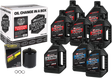 MAXIMA RACING OIL M8 Synthetic 20W-50 Oil Change Kit - Black Filter 90-129018PB