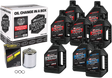 MAXIMA RACING OIL M8 Synthetic 20W-50 Oil Change Kit - Chrome Filter 90-129018PC