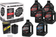 MAXIMA RACING OIL Twin Cam Synthetic 20W-50 Oil Change Kit - Black Filter 90-119016PB