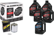 MAXIMA RACING OIL Sportster Synthetic 20W-50 Oil Change Kit - Chrome Filter 90-119015PC