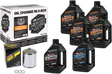MAXIMA RACING OIL Evolution Mineral 20W-50 Oil Change Kit - Chrome Filter 90-069016PC