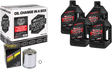 MAXIMA RACING OIL Quick Change Twin Cam Synthetic 20W-50 Oil Change Kit - Chrome Filter 90-119014PC