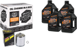 MAXIMA RACING OIL Evo/Sportster Quick Oil Change Kit - Chrome Filter 90-069014PC