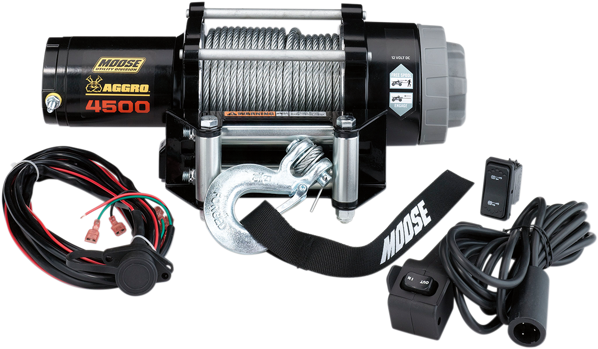 MOOSE OFFROAD 4500 lb Winch - Wire Rope - 50' 104310